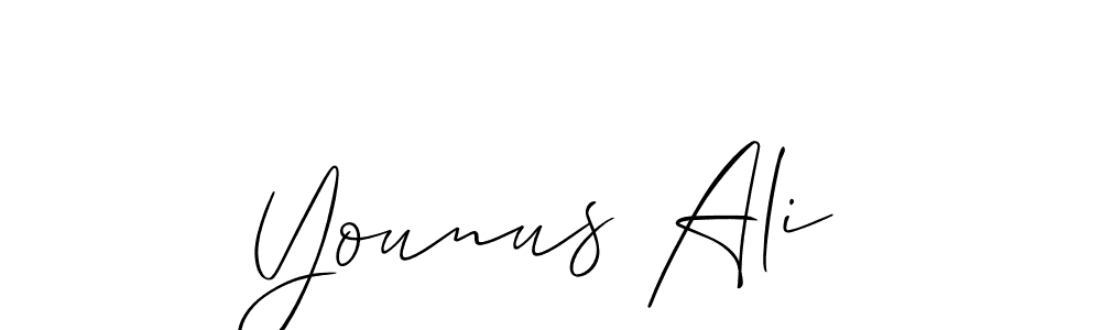 Also You can easily find your signature by using the search form. We will create Younus Ali name handwritten signature images for you free of cost using Allison_Script sign style. Younus Ali signature style 2 images and pictures png