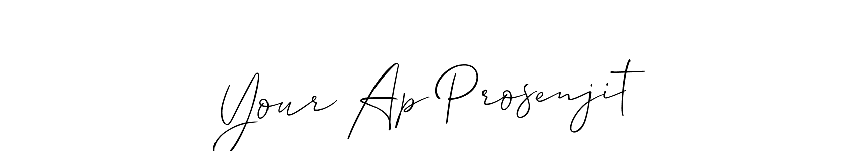 Similarly Allison_Script is the best handwritten signature design. Signature creator online .You can use it as an online autograph creator for name Your Ap Prosenjit. Your Ap Prosenjit signature style 2 images and pictures png