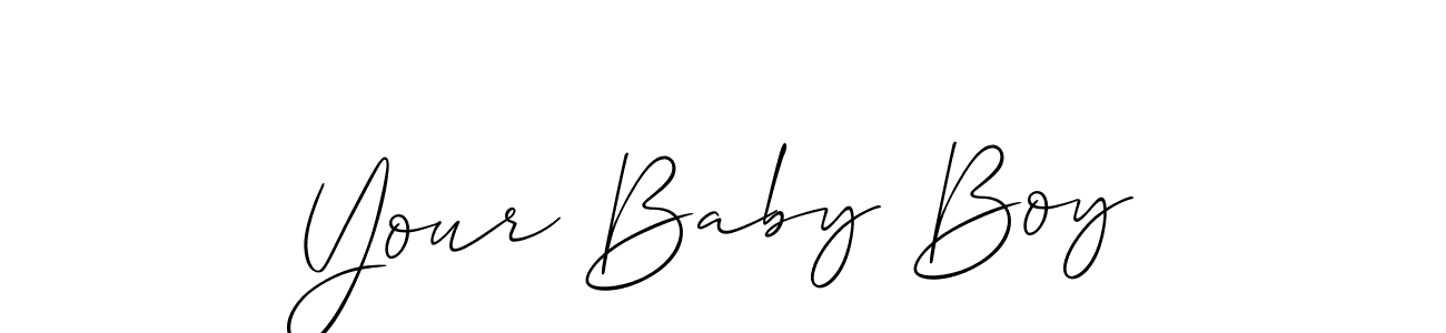 Make a beautiful signature design for name Your Baby Boy. With this signature (Allison_Script) style, you can create a handwritten signature for free. Your Baby Boy signature style 2 images and pictures png