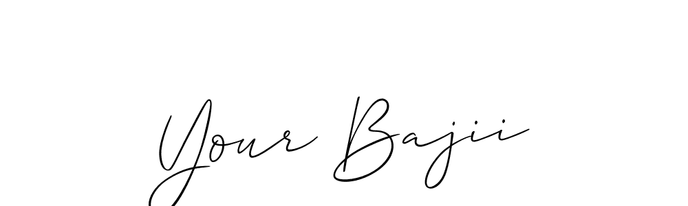 Also we have Your Bajii name is the best signature style. Create professional handwritten signature collection using Allison_Script autograph style. Your Bajii signature style 2 images and pictures png