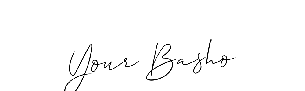 The best way (Allison_Script) to make a short signature is to pick only two or three words in your name. The name Your Basho include a total of six letters. For converting this name. Your Basho signature style 2 images and pictures png
