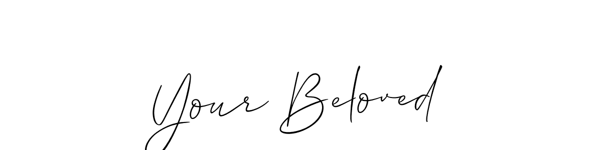 Use a signature maker to create a handwritten signature online. With this signature software, you can design (Allison_Script) your own signature for name Your Beloved. Your Beloved signature style 2 images and pictures png