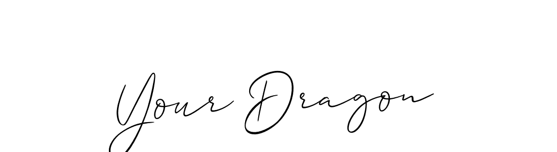 Create a beautiful signature design for name Your Dragon. With this signature (Allison_Script) fonts, you can make a handwritten signature for free. Your Dragon signature style 2 images and pictures png