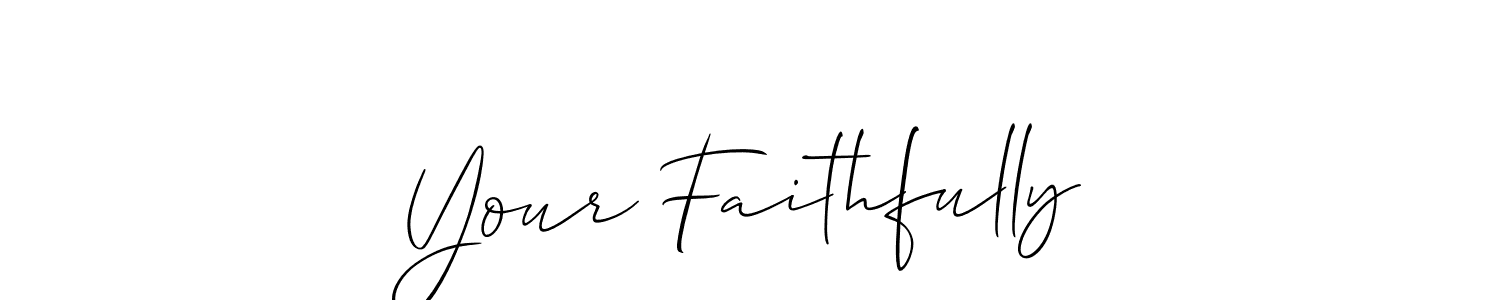 Make a beautiful signature design for name Your Faithfully. With this signature (Allison_Script) style, you can create a handwritten signature for free. Your Faithfully signature style 2 images and pictures png