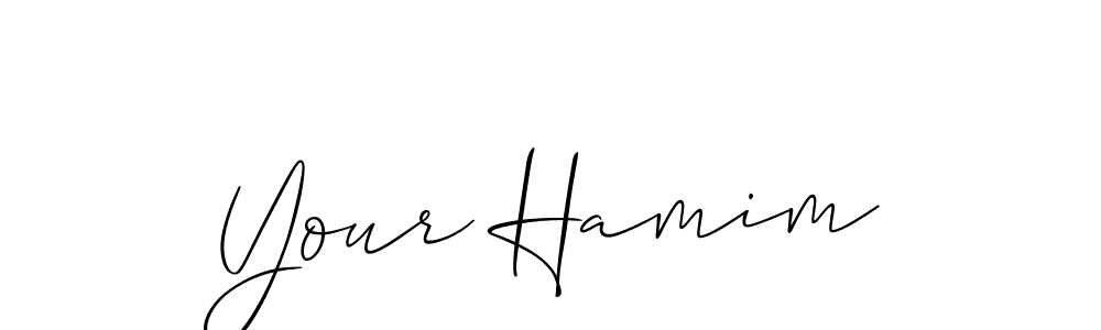 How to make Your Hamim signature? Allison_Script is a professional autograph style. Create handwritten signature for Your Hamim name. Your Hamim signature style 2 images and pictures png