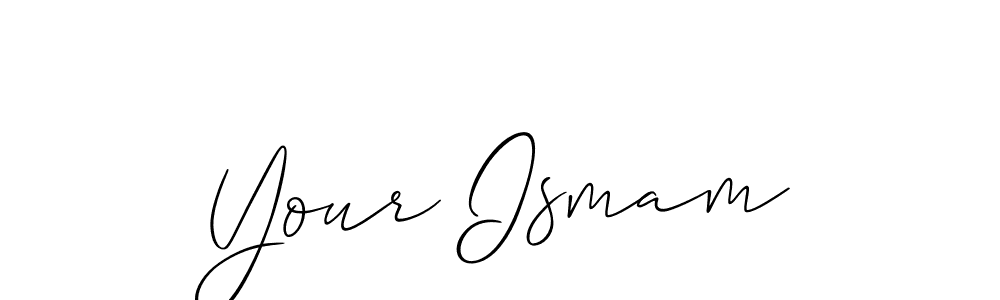 The best way (Allison_Script) to make a short signature is to pick only two or three words in your name. The name Your Ismam include a total of six letters. For converting this name. Your Ismam signature style 2 images and pictures png