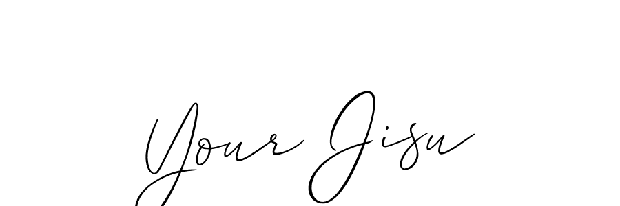 Make a beautiful signature design for name Your Jisu. With this signature (Allison_Script) style, you can create a handwritten signature for free. Your Jisu signature style 2 images and pictures png