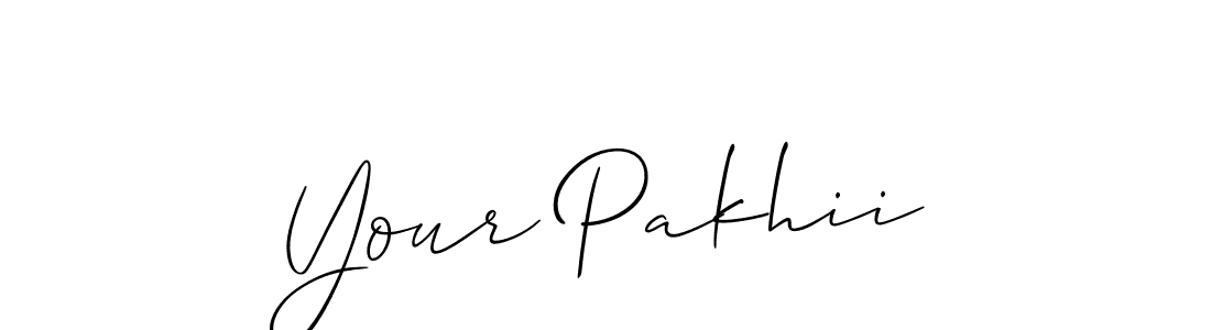 Create a beautiful signature design for name Your Pakhii. With this signature (Allison_Script) fonts, you can make a handwritten signature for free. Your Pakhii signature style 2 images and pictures png