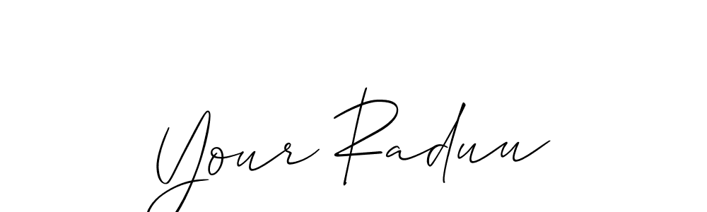 This is the best signature style for the Your Raduu name. Also you like these signature font (Allison_Script). Mix name signature. Your Raduu signature style 2 images and pictures png