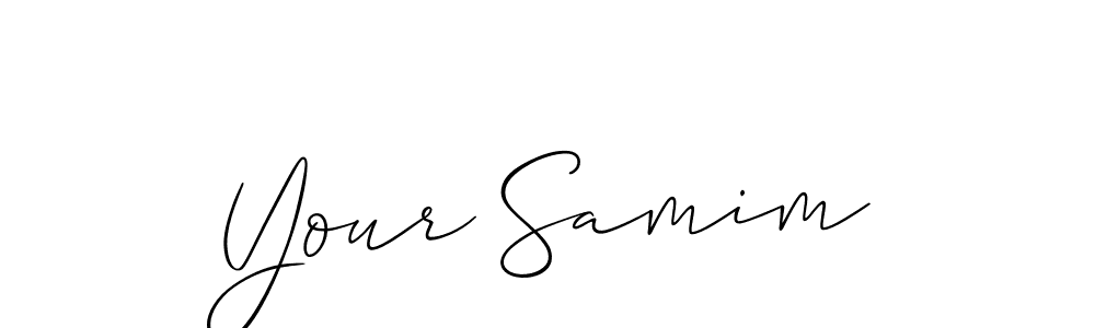 It looks lik you need a new signature style for name Your Samim. Design unique handwritten (Allison_Script) signature with our free signature maker in just a few clicks. Your Samim signature style 2 images and pictures png