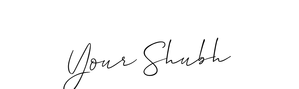 Best and Professional Signature Style for Your Shubh. Allison_Script Best Signature Style Collection. Your Shubh signature style 2 images and pictures png