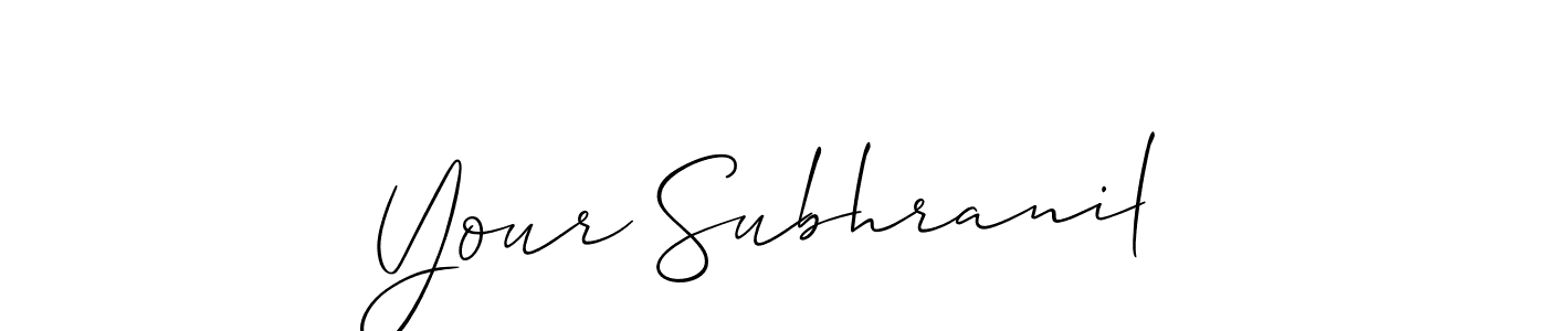 Best and Professional Signature Style for Your Subhranil. Allison_Script Best Signature Style Collection. Your Subhranil signature style 2 images and pictures png