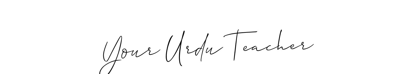 Make a beautiful signature design for name Your Urdu Teacher. Use this online signature maker to create a handwritten signature for free. Your Urdu Teacher signature style 2 images and pictures png