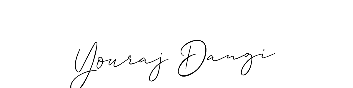 Make a beautiful signature design for name Youraj Dangi. Use this online signature maker to create a handwritten signature for free. Youraj Dangi signature style 2 images and pictures png