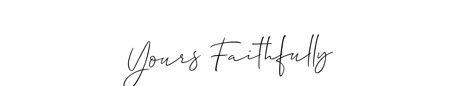 Design your own signature with our free online signature maker. With this signature software, you can create a handwritten (Allison_Script) signature for name Yours Faithfully. Yours Faithfully signature style 2 images and pictures png