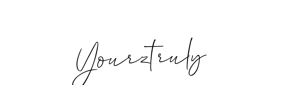 Also You can easily find your signature by using the search form. We will create Yourztruly name handwritten signature images for you free of cost using Allison_Script sign style. Yourztruly signature style 2 images and pictures png