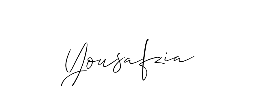 Make a beautiful signature design for name Yousafzia. With this signature (Allison_Script) style, you can create a handwritten signature for free. Yousafzia signature style 2 images and pictures png