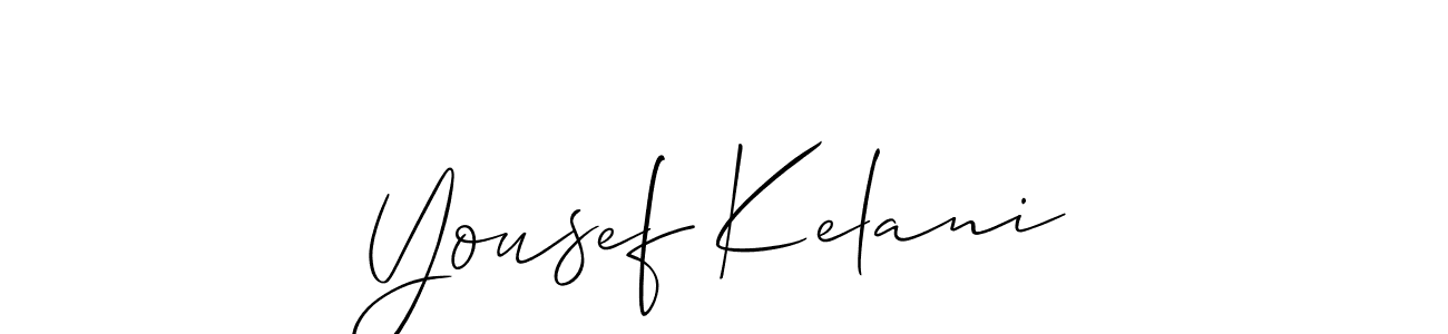 Make a short Yousef Kelani signature style. Manage your documents anywhere anytime using Allison_Script. Create and add eSignatures, submit forms, share and send files easily. Yousef Kelani signature style 2 images and pictures png