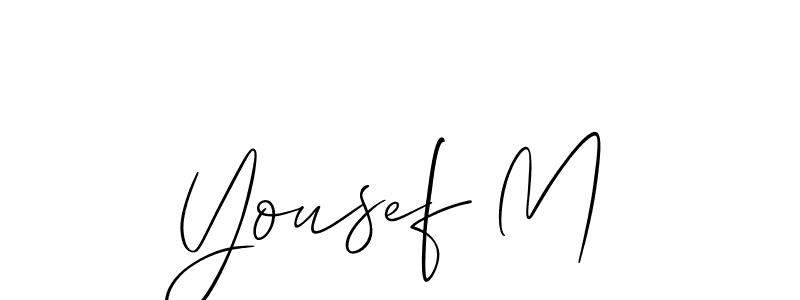 This is the best signature style for the Yousef M name. Also you like these signature font (Allison_Script). Mix name signature. Yousef M signature style 2 images and pictures png