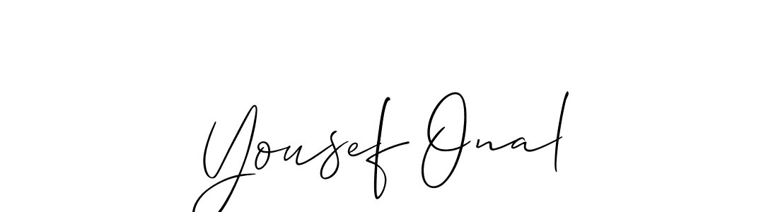 Check out images of Autograph of Yousef Onal name. Actor Yousef Onal Signature Style. Allison_Script is a professional sign style online. Yousef Onal signature style 2 images and pictures png