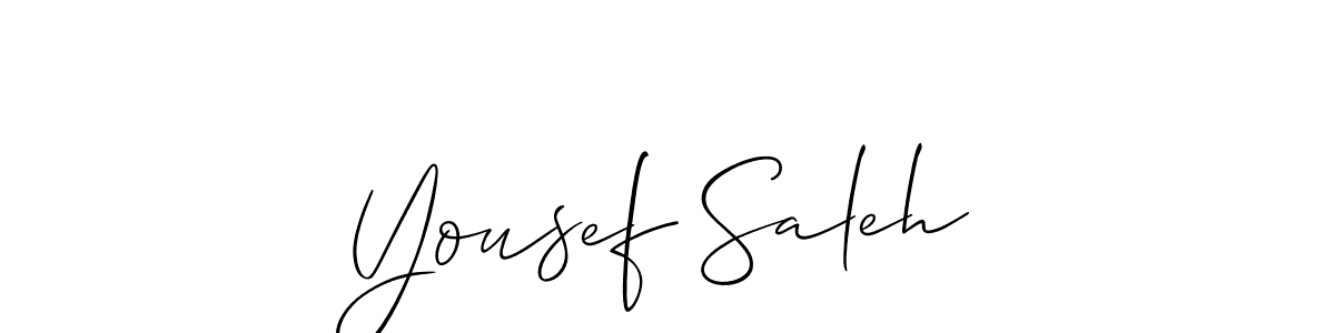 Similarly Allison_Script is the best handwritten signature design. Signature creator online .You can use it as an online autograph creator for name Yousef Saleh. Yousef Saleh signature style 2 images and pictures png