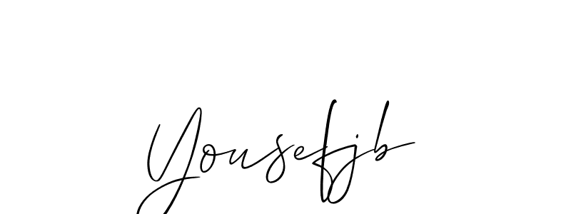 Design your own signature with our free online signature maker. With this signature software, you can create a handwritten (Allison_Script) signature for name Yousefjb. Yousefjb signature style 2 images and pictures png