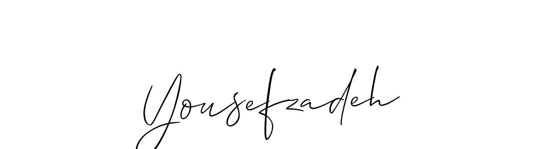 Make a short Yousefzadeh signature style. Manage your documents anywhere anytime using Allison_Script. Create and add eSignatures, submit forms, share and send files easily. Yousefzadeh signature style 2 images and pictures png