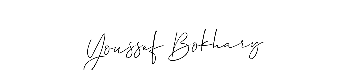 Make a beautiful signature design for name Youssef Bokhary. Use this online signature maker to create a handwritten signature for free. Youssef Bokhary signature style 2 images and pictures png
