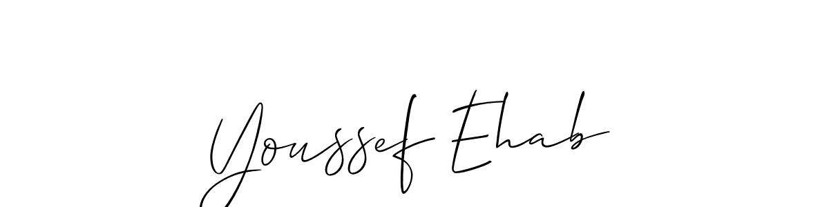 This is the best signature style for the Youssef Ehab name. Also you like these signature font (Allison_Script). Mix name signature. Youssef Ehab signature style 2 images and pictures png