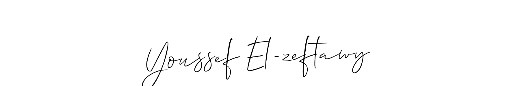 Youssef El-zeftawy stylish signature style. Best Handwritten Sign (Allison_Script) for my name. Handwritten Signature Collection Ideas for my name Youssef El-zeftawy. Youssef El-zeftawy signature style 2 images and pictures png