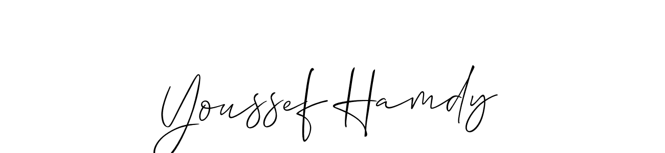 Create a beautiful signature design for name Youssef Hamdy. With this signature (Allison_Script) fonts, you can make a handwritten signature for free. Youssef Hamdy signature style 2 images and pictures png