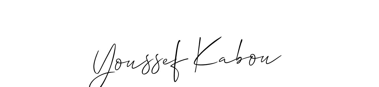 Also we have Youssef Kabou name is the best signature style. Create professional handwritten signature collection using Allison_Script autograph style. Youssef Kabou signature style 2 images and pictures png