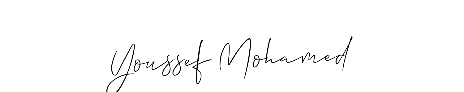 Youssef Mohamed stylish signature style. Best Handwritten Sign (Allison_Script) for my name. Handwritten Signature Collection Ideas for my name Youssef Mohamed. Youssef Mohamed signature style 2 images and pictures png