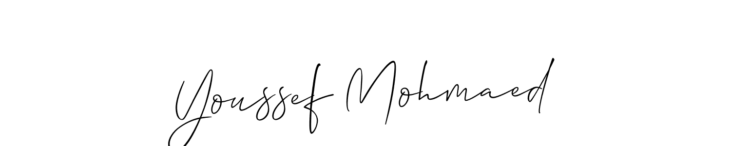 This is the best signature style for the Youssef Mohmaed name. Also you like these signature font (Allison_Script). Mix name signature. Youssef Mohmaed signature style 2 images and pictures png