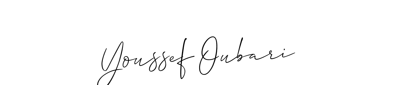 Also You can easily find your signature by using the search form. We will create Youssef Oubari name handwritten signature images for you free of cost using Allison_Script sign style. Youssef Oubari signature style 2 images and pictures png