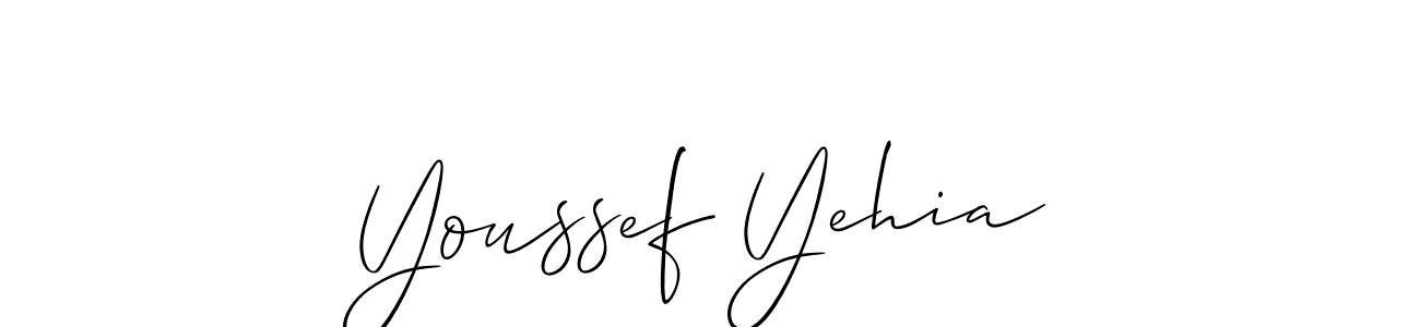 How to Draw Youssef Yehia signature style? Allison_Script is a latest design signature styles for name Youssef Yehia. Youssef Yehia signature style 2 images and pictures png