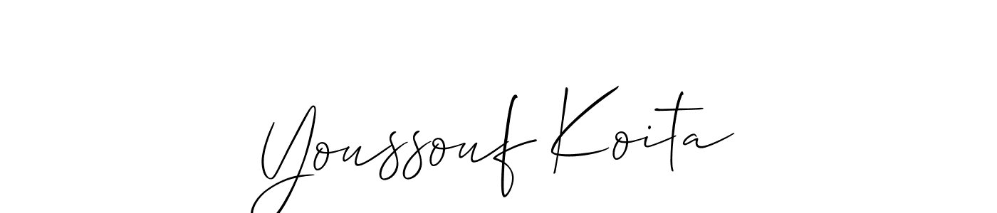 This is the best signature style for the Youssouf Koita name. Also you like these signature font (Allison_Script). Mix name signature. Youssouf Koita signature style 2 images and pictures png