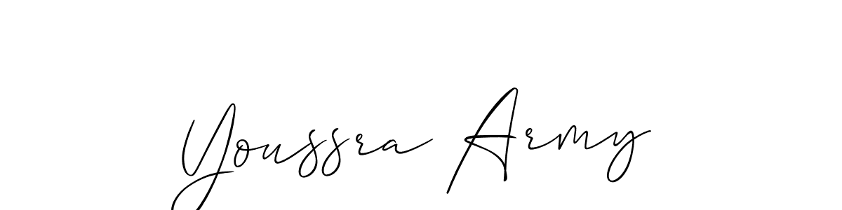 Make a beautiful signature design for name Youssra Army. Use this online signature maker to create a handwritten signature for free. Youssra Army signature style 2 images and pictures png