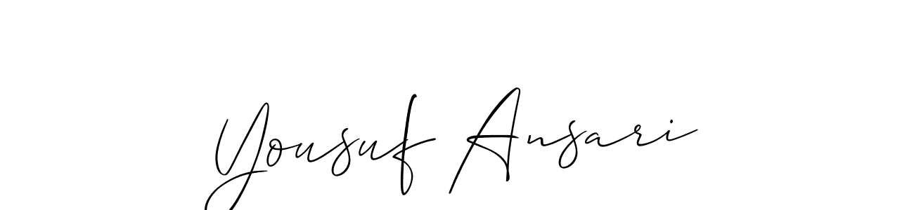 Best and Professional Signature Style for Yousuf Ansari. Allison_Script Best Signature Style Collection. Yousuf Ansari signature style 2 images and pictures png