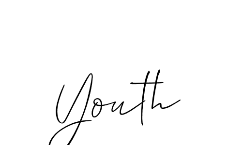 It looks lik you need a new signature style for name Youth. Design unique handwritten (Allison_Script) signature with our free signature maker in just a few clicks. Youth signature style 2 images and pictures png