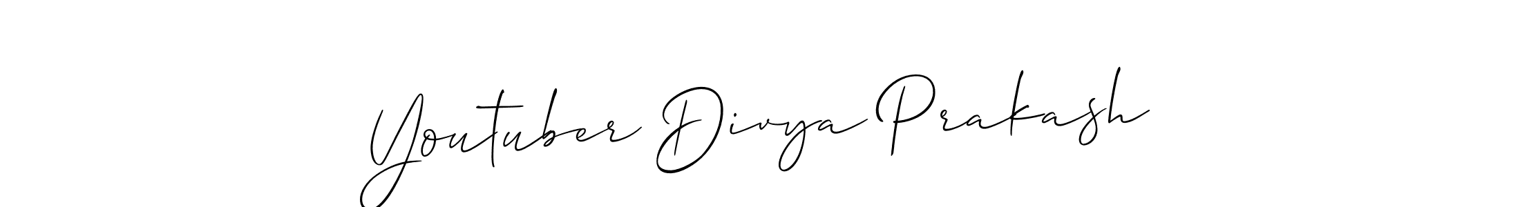 Make a short Youtuber Divya Prakash signature style. Manage your documents anywhere anytime using Allison_Script. Create and add eSignatures, submit forms, share and send files easily. Youtuber Divya Prakash signature style 2 images and pictures png