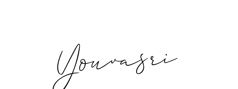 How to Draw Youvasri signature style? Allison_Script is a latest design signature styles for name Youvasri. Youvasri signature style 2 images and pictures png