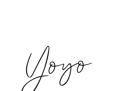 Make a beautiful signature design for name Yoyo. With this signature (Allison_Script) style, you can create a handwritten signature for free. Yoyo signature style 2 images and pictures png