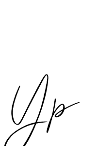 Design your own signature with our free online signature maker. With this signature software, you can create a handwritten (Allison_Script) signature for name Yp. Yp signature style 2 images and pictures png