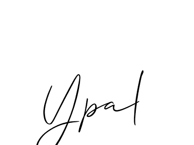 Make a beautiful signature design for name Ypal. With this signature (Allison_Script) style, you can create a handwritten signature for free. Ypal signature style 2 images and pictures png