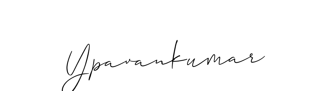 Design your own signature with our free online signature maker. With this signature software, you can create a handwritten (Allison_Script) signature for name Ypavankumar. Ypavankumar signature style 2 images and pictures png
