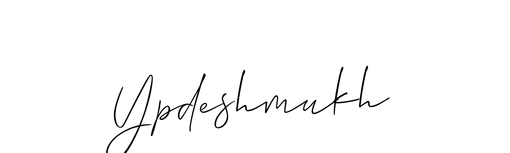 Ypdeshmukh stylish signature style. Best Handwritten Sign (Allison_Script) for my name. Handwritten Signature Collection Ideas for my name Ypdeshmukh. Ypdeshmukh signature style 2 images and pictures png