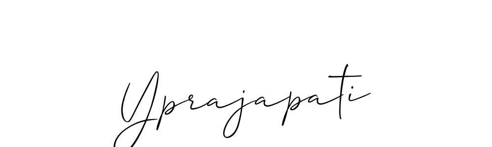 Make a beautiful signature design for name Yprajapati. With this signature (Allison_Script) style, you can create a handwritten signature for free. Yprajapati signature style 2 images and pictures png