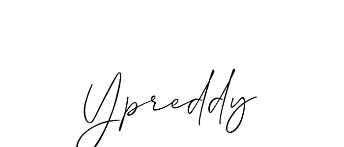 Also we have Ypreddy name is the best signature style. Create professional handwritten signature collection using Allison_Script autograph style. Ypreddy signature style 2 images and pictures png