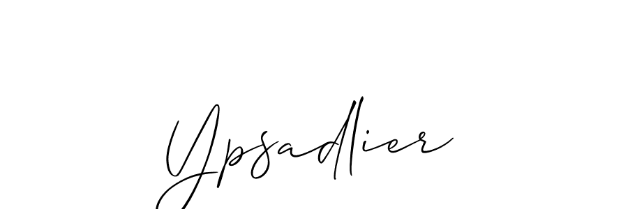 Design your own signature with our free online signature maker. With this signature software, you can create a handwritten (Allison_Script) signature for name Ypsadlier. Ypsadlier signature style 2 images and pictures png